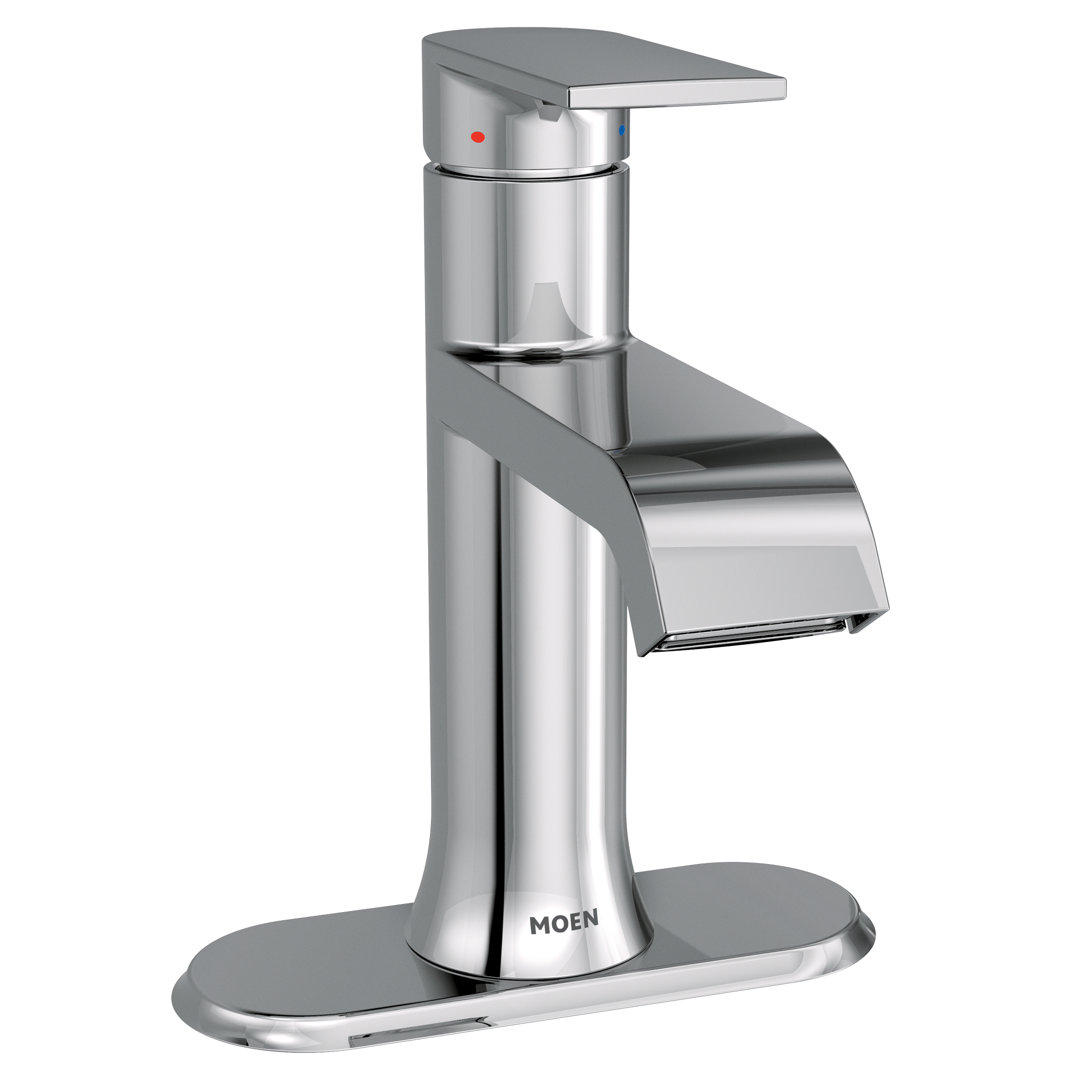 Moen Genta LX Single Hole Bathroom Faucet with Drain Assembly